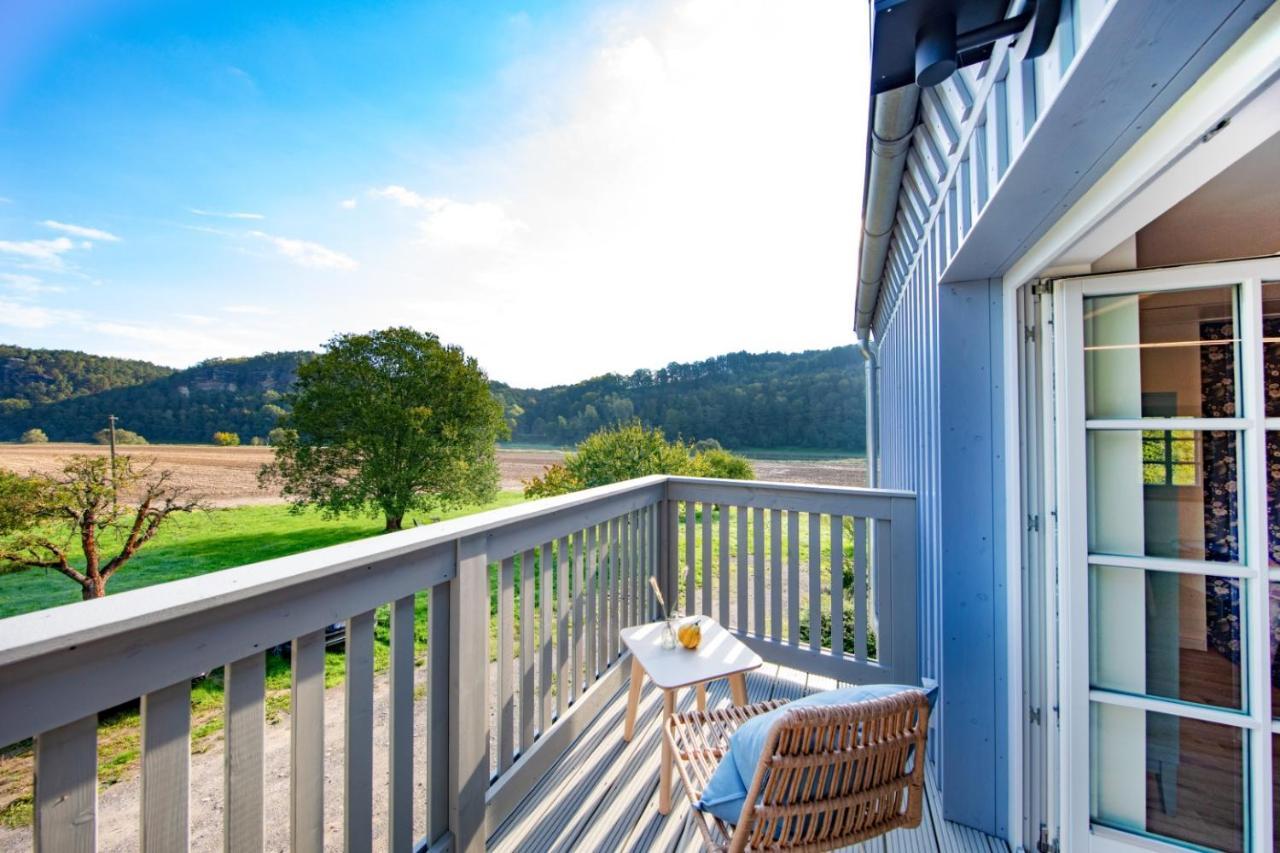 Traumhaftes Gaestehaus An Elberadweg Und Bastei クルオルト・ラーテン エクステリア 写真